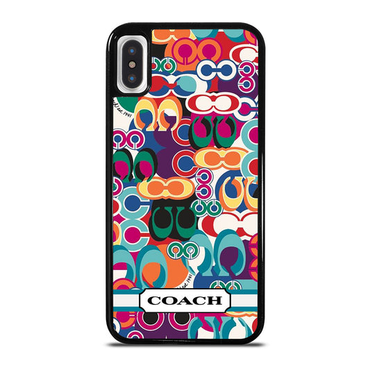 COACH PATTERN iPhone X / XS Case Cover