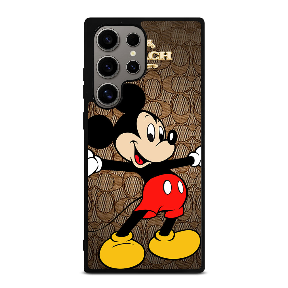 COACH BROWN MICKEY MOUSE 2 Samsung Galaxy S24 Ultra Case Cover