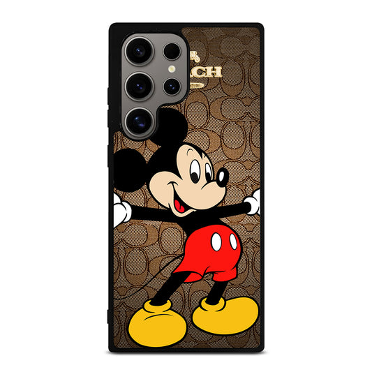 COACH BROWN MICKEY MOUSE 2 Samsung Galaxy S24 Ultra Case Cover