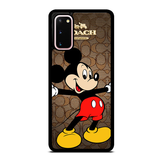 COACH BROWN MICKEY MOUSE 2 Samsung Galaxy S20 Case Cover
