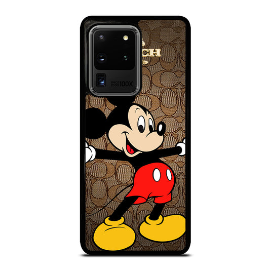 COACH BROWN MICKEY MOUSE 2 Samsung Galaxy S20 Ultra Case Cover
