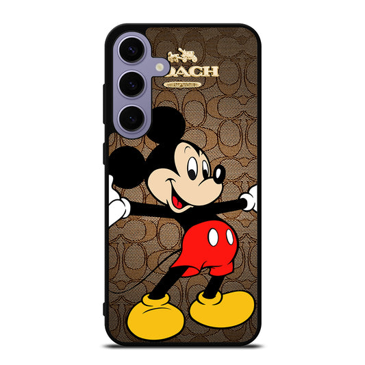 COACH BROWN MICKEY MOUSE 2 Samsung Galaxy S24 Plus Case Cover