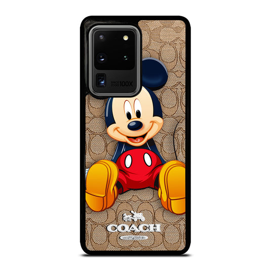 COACH BROWN MICKEY MOUSE Samsung Galaxy S20 Ultra Case Cover