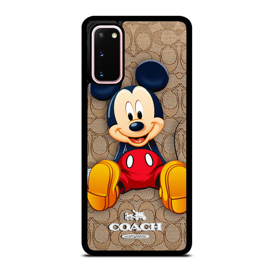 COACH BROWN MICKEY MOUSE Samsung Galaxy S20 Case Cover