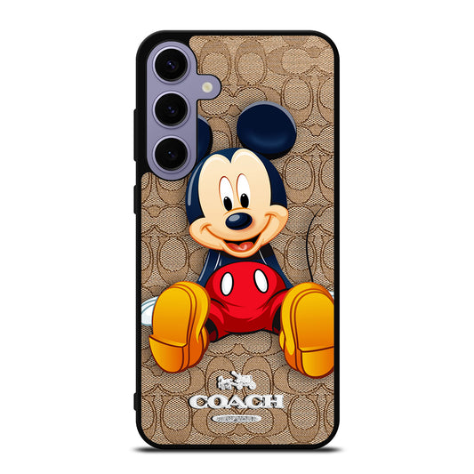 COACH BROWN MICKEY MOUSE Samsung Galaxy S24 Plus Case Cover