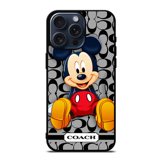 COACH MICKEY MOUSE CARTOON iPhone 15 Pro Max Case Cover