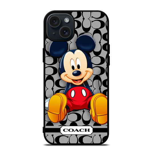 COACH MICKEY MOUSE CARTOON iPhone 15 Plus Case Cover