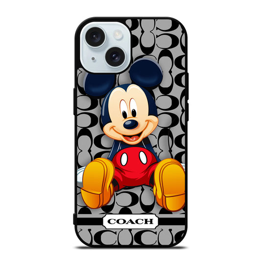 COACH MICKEY MOUSE CARTOON iPhone 15 Case Cover