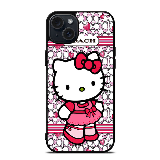 COACH NEW YORK HELLO KITTY 2 iPhone 15 Plus Case Cover