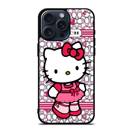 COACH NEW YORK HELLO KITTY 2 iPhone 15 Pro Max Case Cover