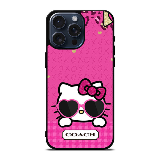 COACH NEW YORK HELLO KITTY 3 iPhone 15 Pro Max Case Cover
