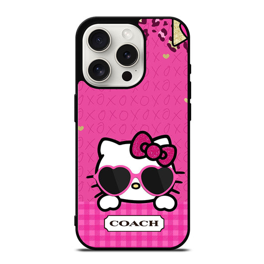 COACH NEW YORK HELLO KITTY 3 iPhone 15 Pro Case Cover