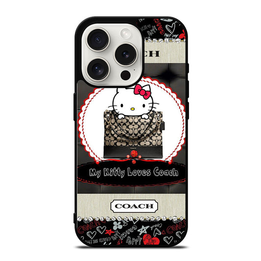 COACH NEW YORK HELLO KITTY iPhone 15 Pro Case Cover