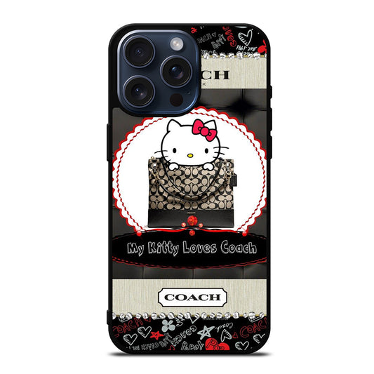 COACH NEW YORK HELLO KITTY iPhone 15 Pro Max Case Cover