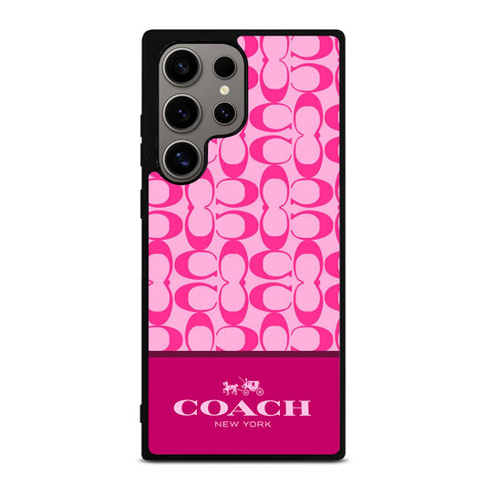 COACH NEW YORK PINK PATTERN Samsung Galaxy S24 Ultra Case Cover