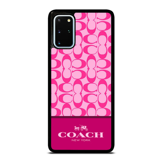 COACH NEW YORK PINK PATTERN Samsung Galaxy S20 Plus Case Cover
