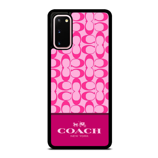 COACH NEW YORK PINK PATTERN Samsung Galaxy S20 Case Cover