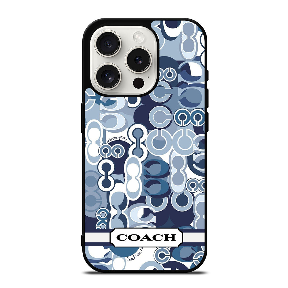 COACH NEW YORK SIGNATURE iPhone 15 Pro Case Cover