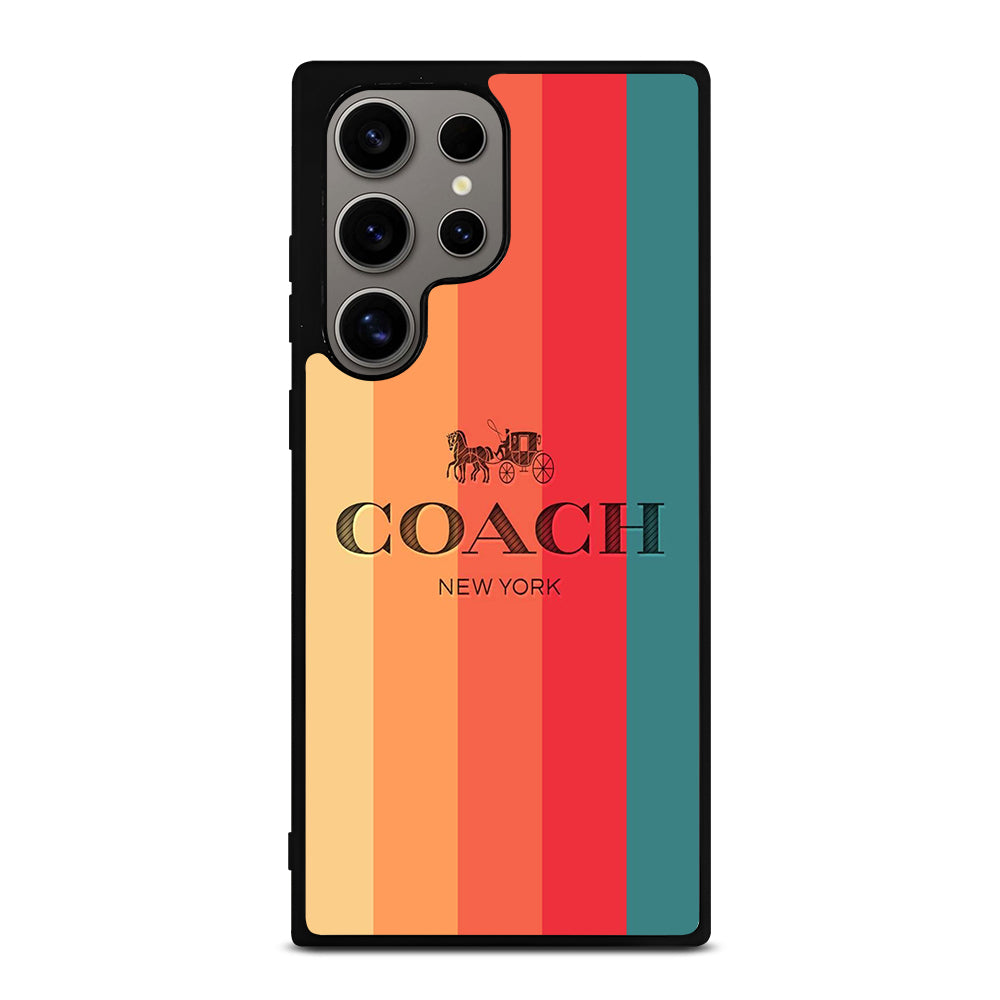 COACH NEW YORK STRIPE Samsung Galaxy S24 Ultra Case Cover