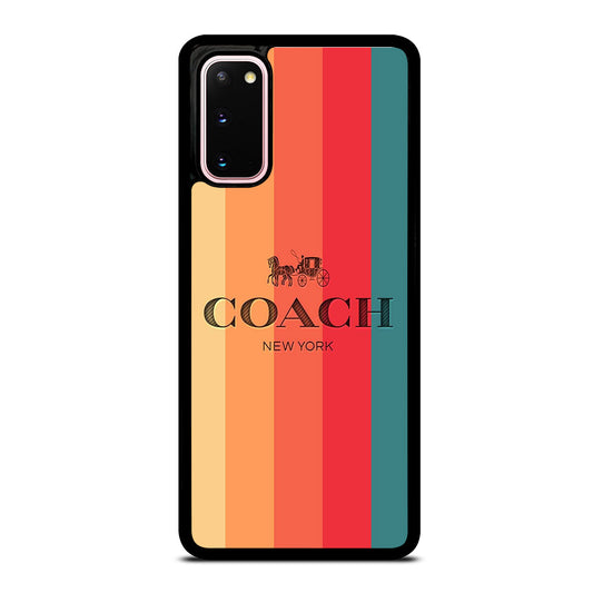 COACH NEW YORK STRIPE Samsung Galaxy S20 Case Cover