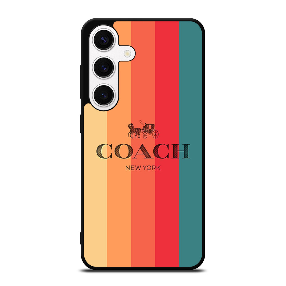 COACH NEW YORK STRIPE Samsung Galaxy S24 Case Cover