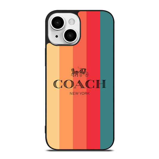 COACH NEW YORK STRIPE iPhone 13 Mini Case Cover