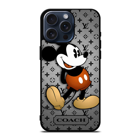 COACH PATTERN MICKEY MOUSE iPhone 15 Pro Max Case Cover