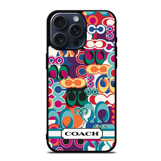 COACH PATTERN iPhone 15 Pro Max Case Cover