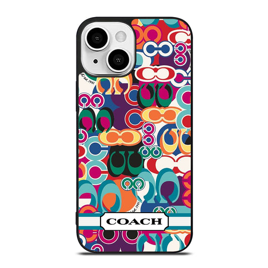 COACH PATTERN iPhone 13 Mini Case Cover