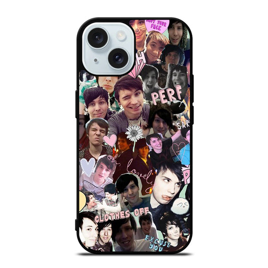 COLLAGE DAN AND PHIL iPhone 15 Case Cover