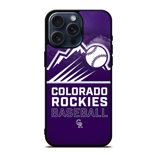 COLORADO ROCKIES BASEBALL 1 iPhone 15 Pro Max Case Cover