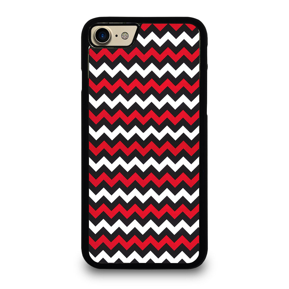 COLOR BLOCK DARK RED CHEVRON PATTERN iPhone 7 / 8 Case Cover