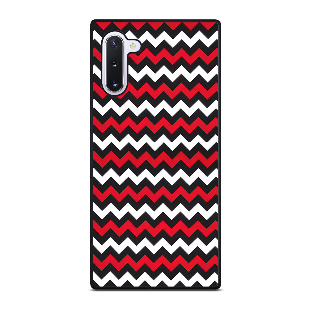 COLOR BLOCK DARK RED CHEVRON PATTERN Samsung Galaxy Note 10 Case Cover