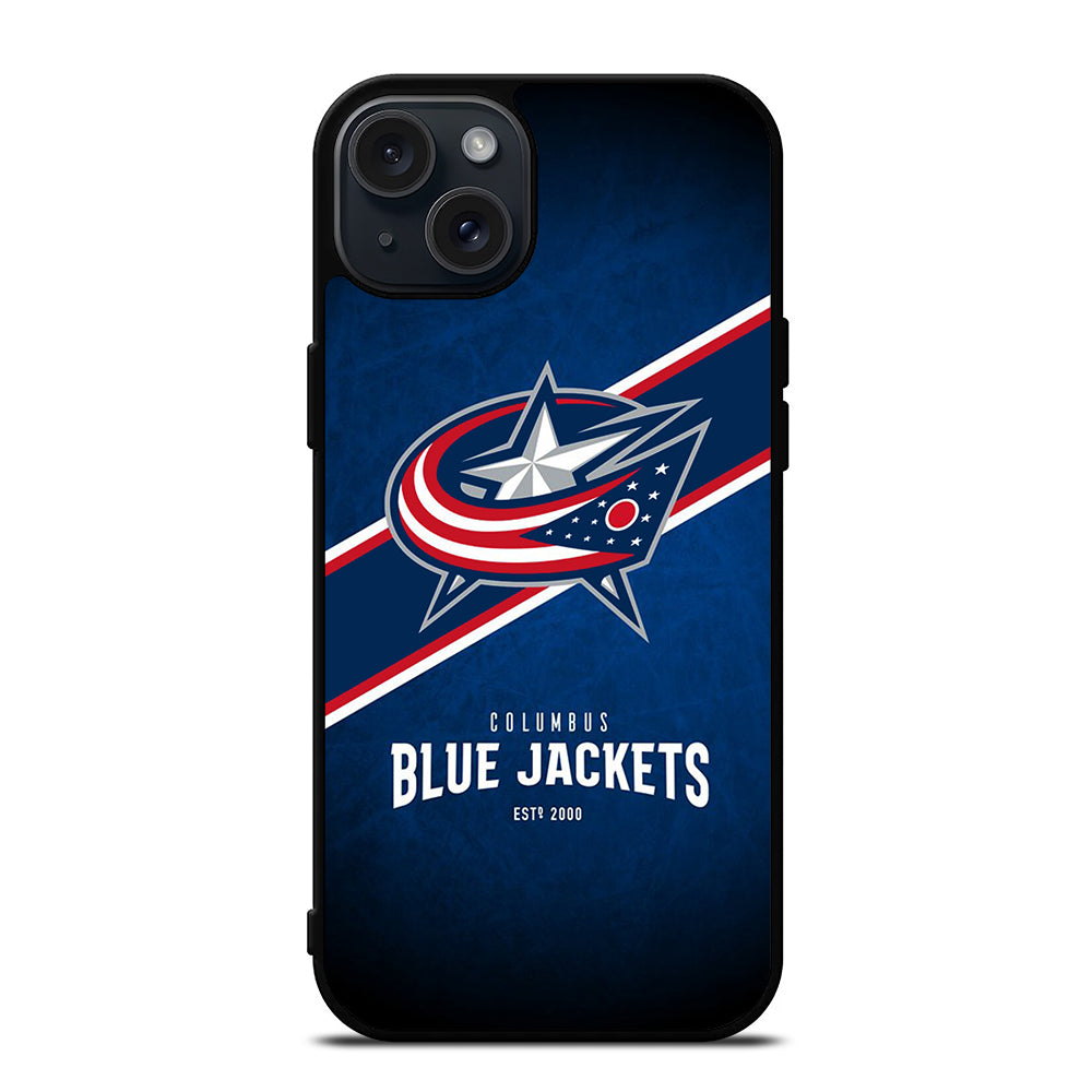 COLUMBUS BLUE JACKETS NHL TEAM 3 iPhone 15 Plus Case Cover
