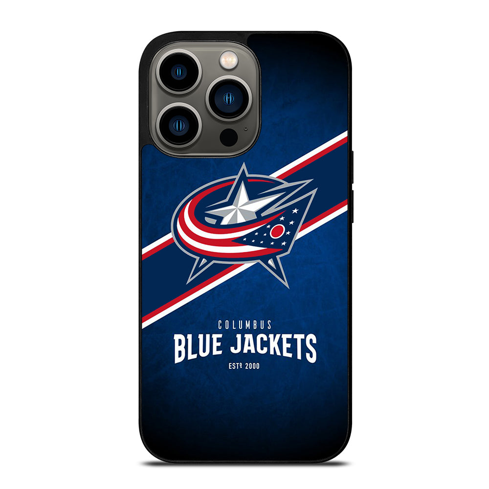 COLUMBUS BLUE JACKETS NHL TEAM 3 iPhone 13 Pro Case Cover