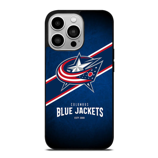 COLUMBUS BLUE JACKETS NHL TEAM 3 iPhone 14 Pro Case Cover