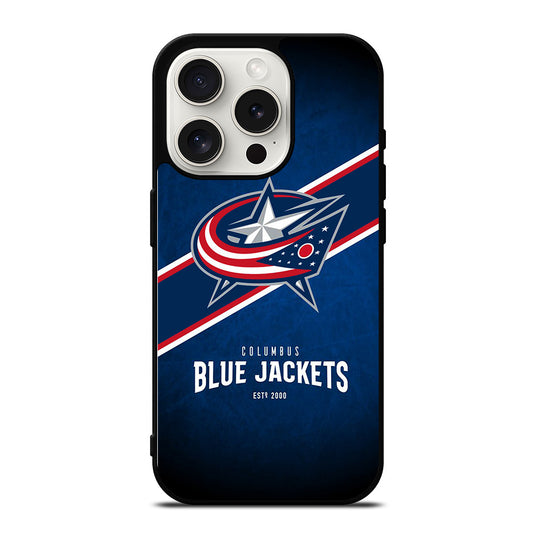 COLUMBUS BLUE JACKETS NHL TEAM 3 iPhone 15 Pro Case Cover