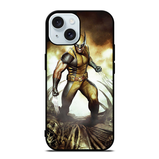 COMIC WOLVERINE MARVEL CARTOON iPhone 15 Case Cover
