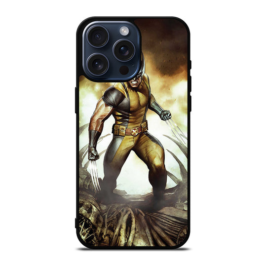 COMIC WOLVERINE MARVEL CARTOON iPhone 15 Pro Max Case Cover