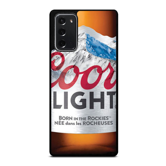 COORS LIGHT BEER BOTTLE NEW Samsung Galaxy Note 20 Case Cover