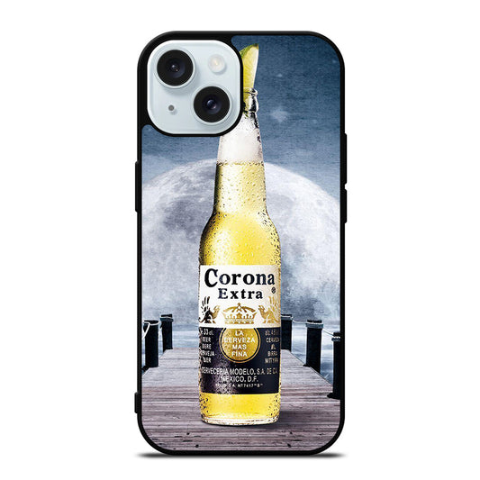 CORONA BEER BOTTLE MOON iPhone 15 Case Cover