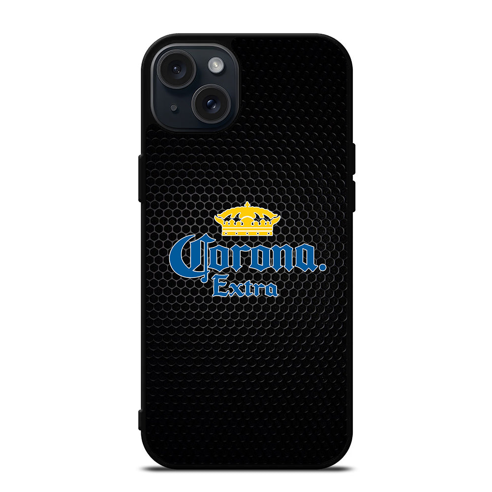 CORONA BEER LOGO METAL iPhone 15 Plus Case Cover
