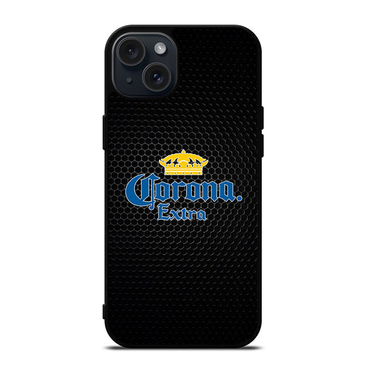 CORONA BEER LOGO METAL iPhone 15 Plus Case Cover