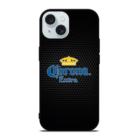 CORONA BEER LOGO METAL iPhone 15 Case Cover
