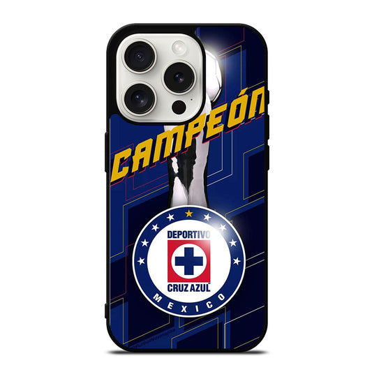 CRUZ AZUL DEPORTIVO CAMPEON iPhone 15 Pro Case Cover