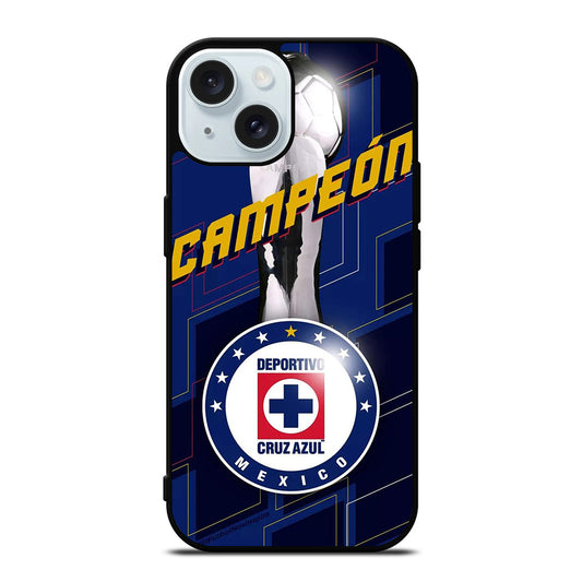 CRUZ AZUL DEPORTIVO CAMPEON iPhone 15 Case Cover