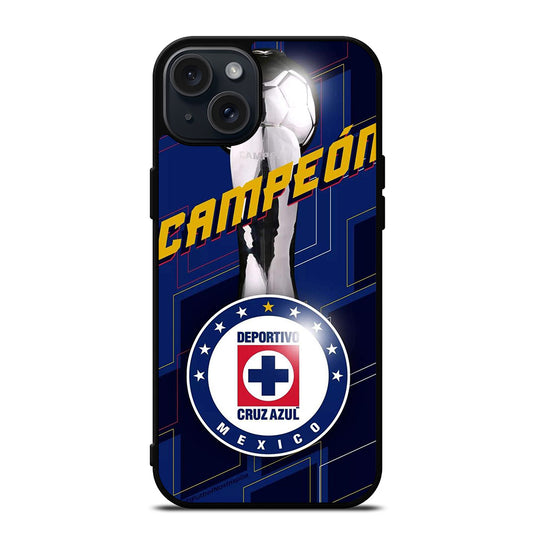 CRUZ AZUL DEPORTIVO CAMPEON iPhone 15 Plus Case Cover