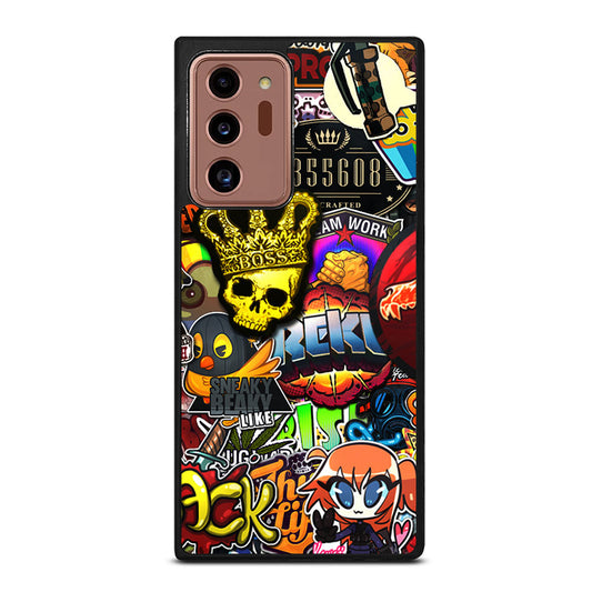 CSGO STICKER BOMB PATTERN Samsung Galaxy Note 20 Ultra Case Cover