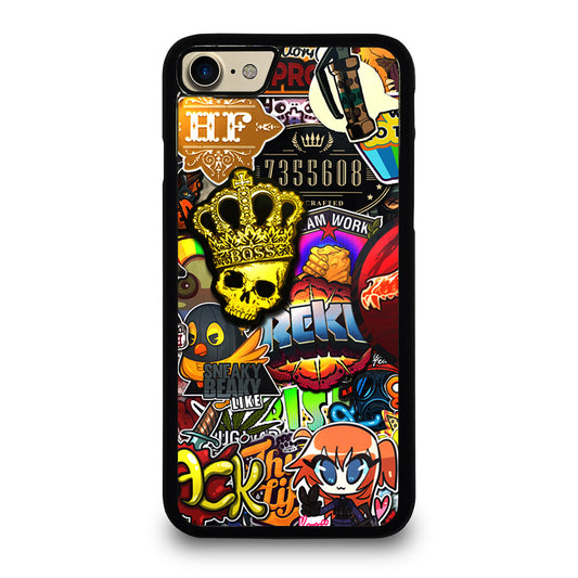 CSGO STICKER BOMB PATTERN iPhone 7 / 8 Case Cover