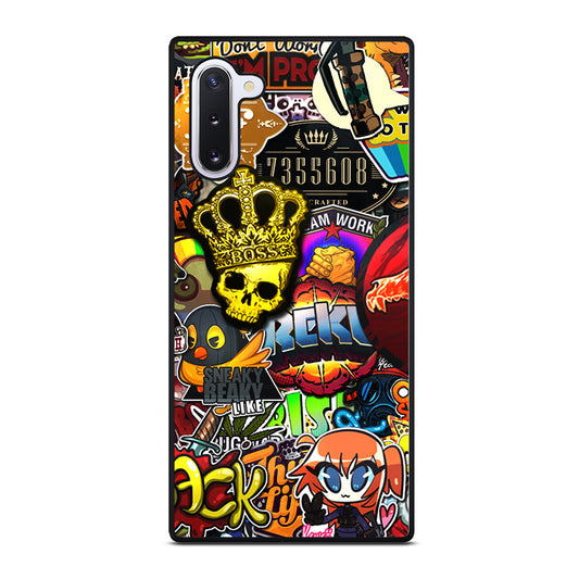 CSGO STICKER BOMB PATTERN Samsung Galaxy Note 10 Case Cover